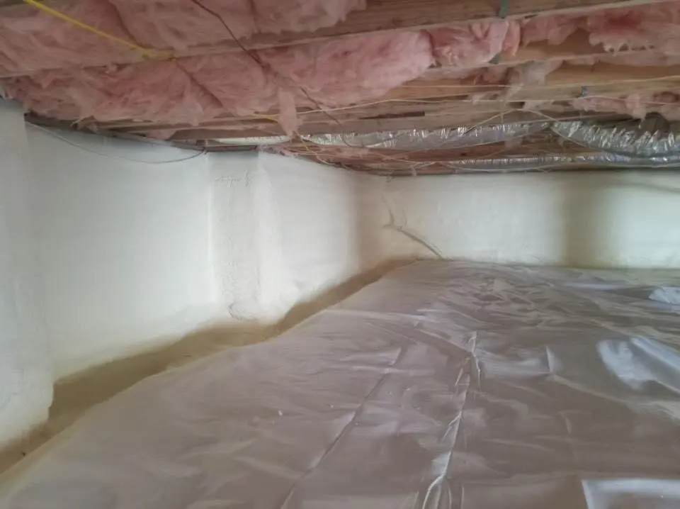 Crawl space encapsulation with closed-cell spray foam for Attic Insulation in Socorro